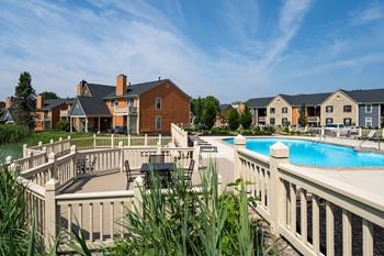 Sparkling pool with sundeck